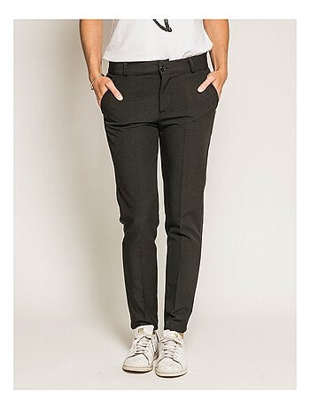 Pantalon cigarette avec bandes ELEONOR
