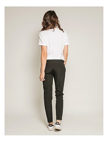 Pantalon cigarette avec bandes ELEONOR