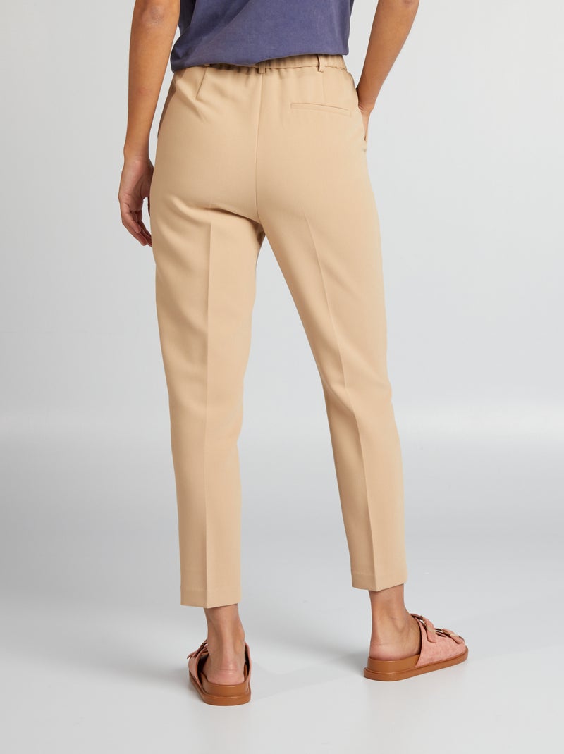 Pantalon cigarette Beige - Kiabi
