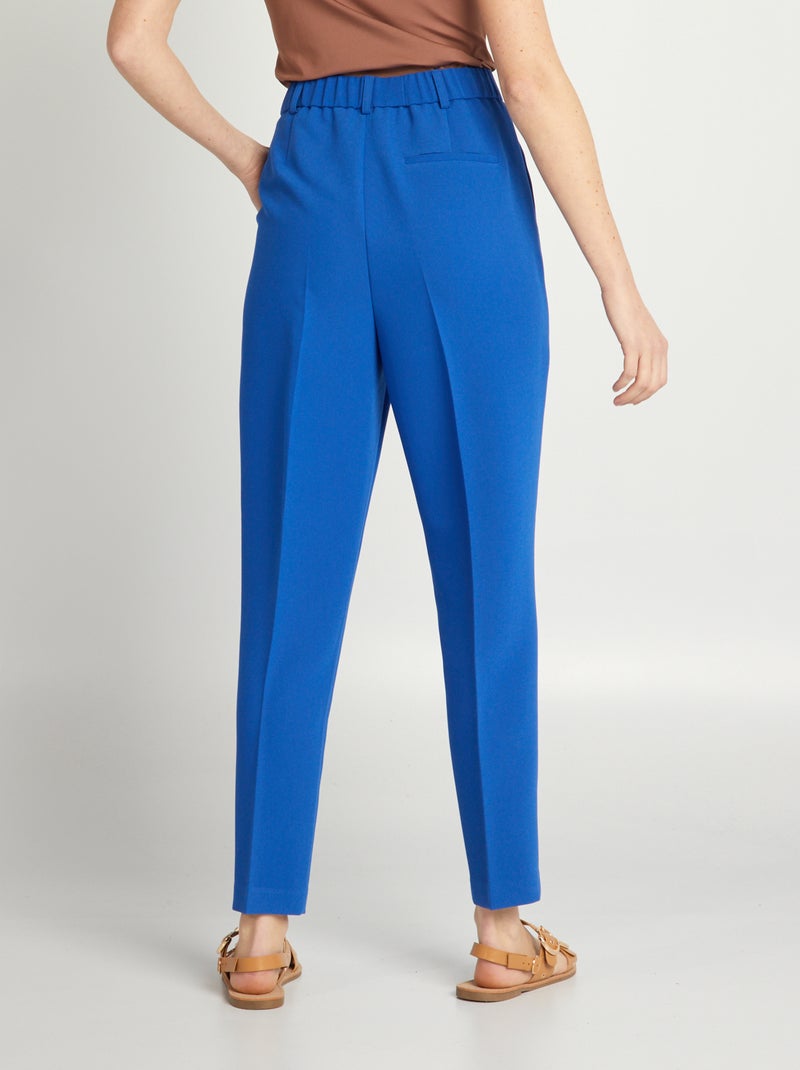 Pantalon cigarette Bleu électrique - Kiabi