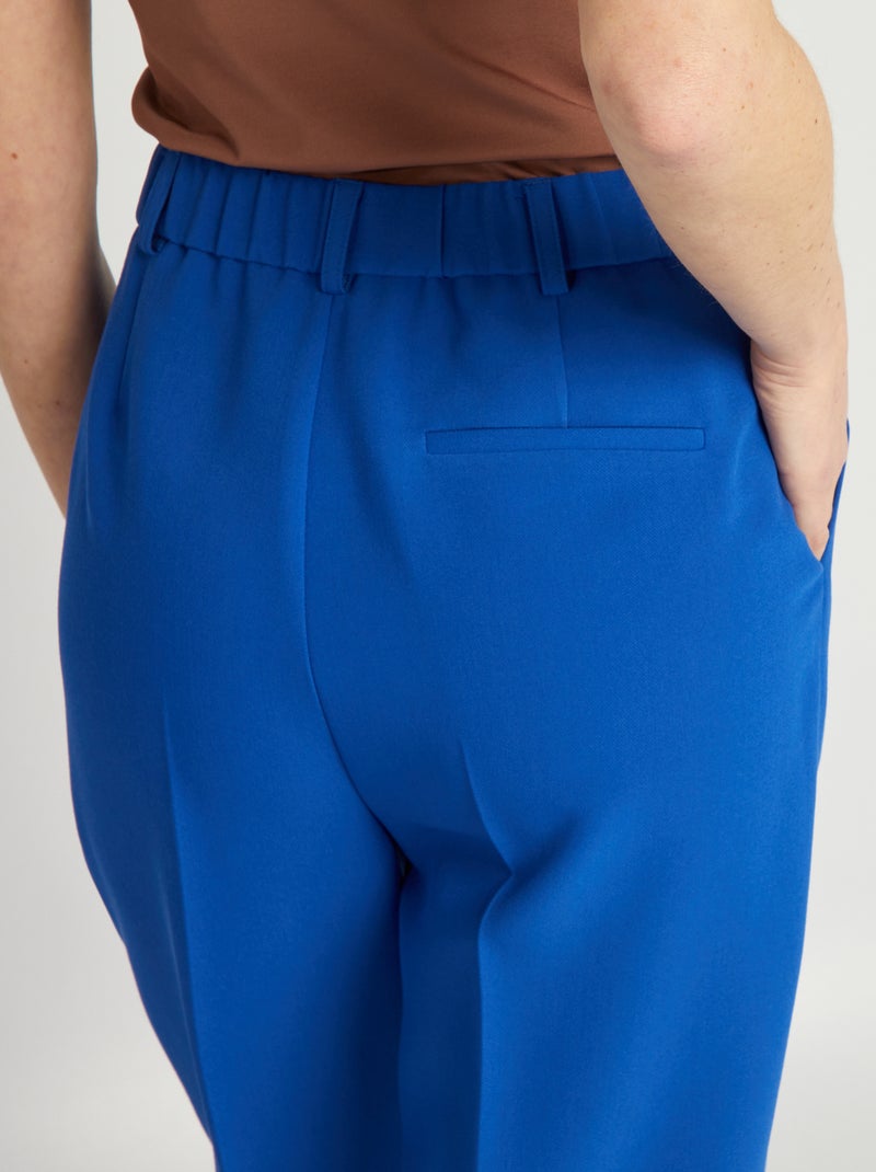Pantalon cigarette Bleu électrique - Kiabi