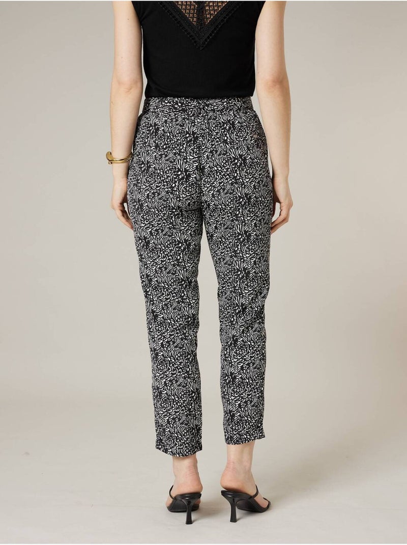 Pantalon cigarette femme 'Deeluxe' Noir - Kiabi