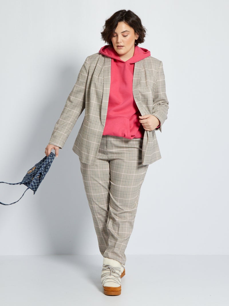 Pantalon cigarette Gris - Kiabi