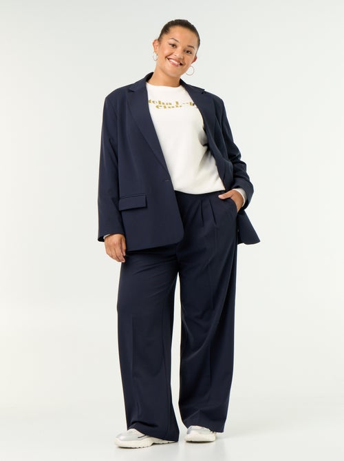 Pantalon cigarette large - Kiabi