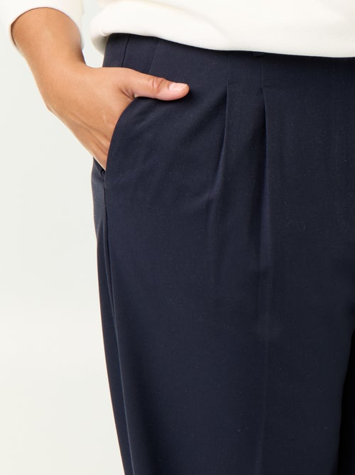 Pantalon cigarette large - Kiabi