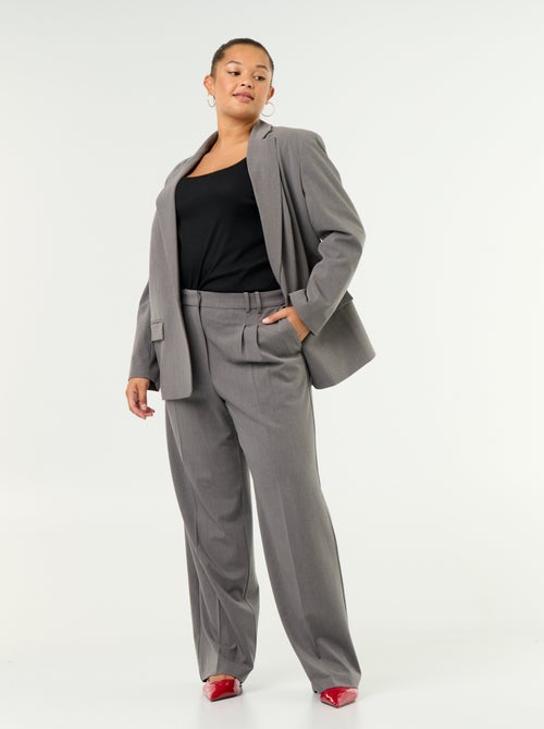 Pantalon cigarette large - Kiabi