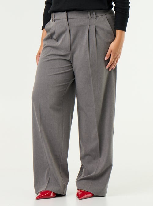 Pantalon cigarette large - Kiabi