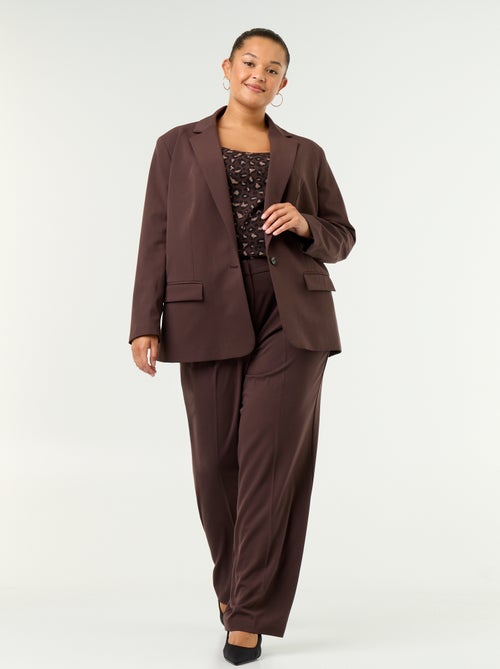 Pantalon cigarette large - Kiabi