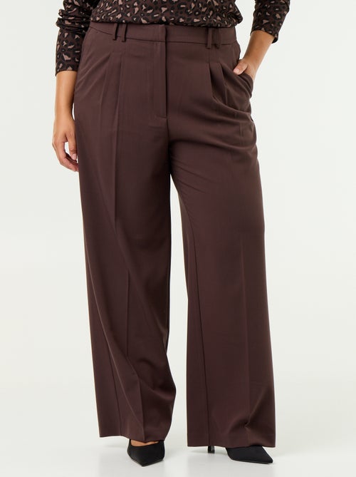 Pantalon cigarette large - Kiabi