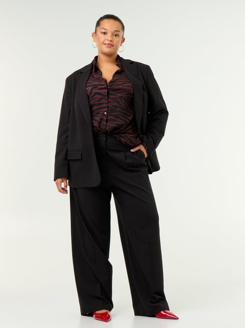 Pantalon cigarette large - Kiabi