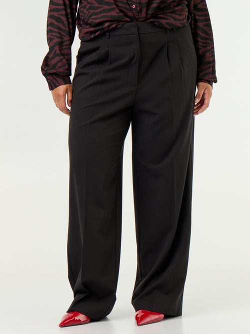 Pantalon cigarette large - Kiabi