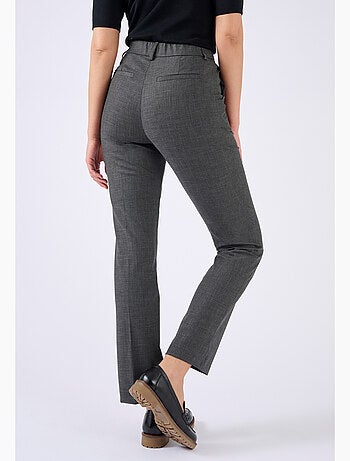 Pantalon cigarette mélange laine - Damart