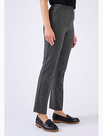 Pantalon cigarette mélange laine - Damart