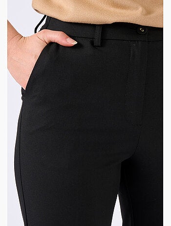 Pantalon cigarette mélange laine - Damart