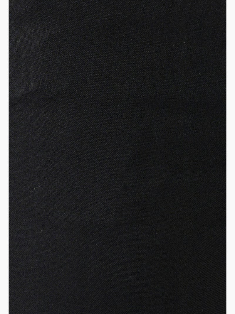 Pantalon cigarette mélange laine - Damart Noir - Kiabi