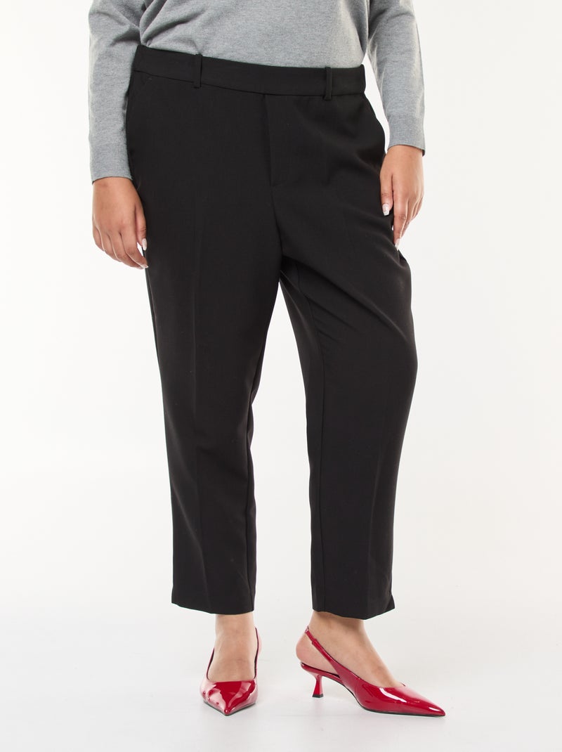 Pantalon cigarette Noir - Kiabi