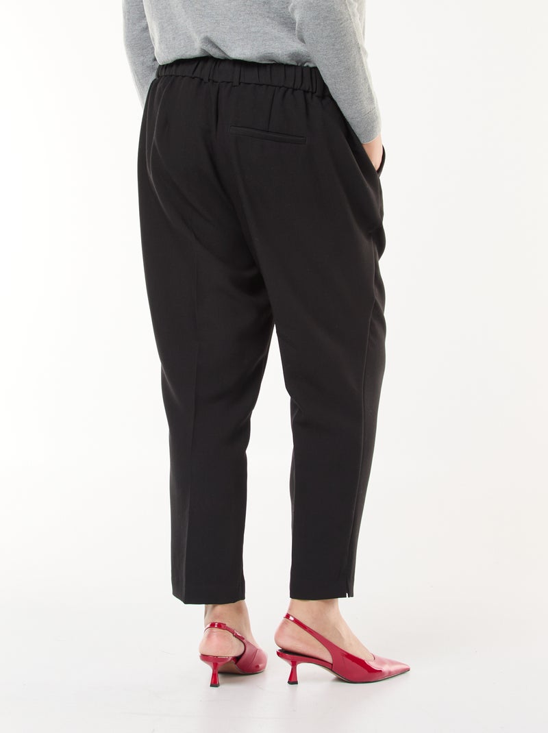 Pantalon cigarette Noir - Kiabi
