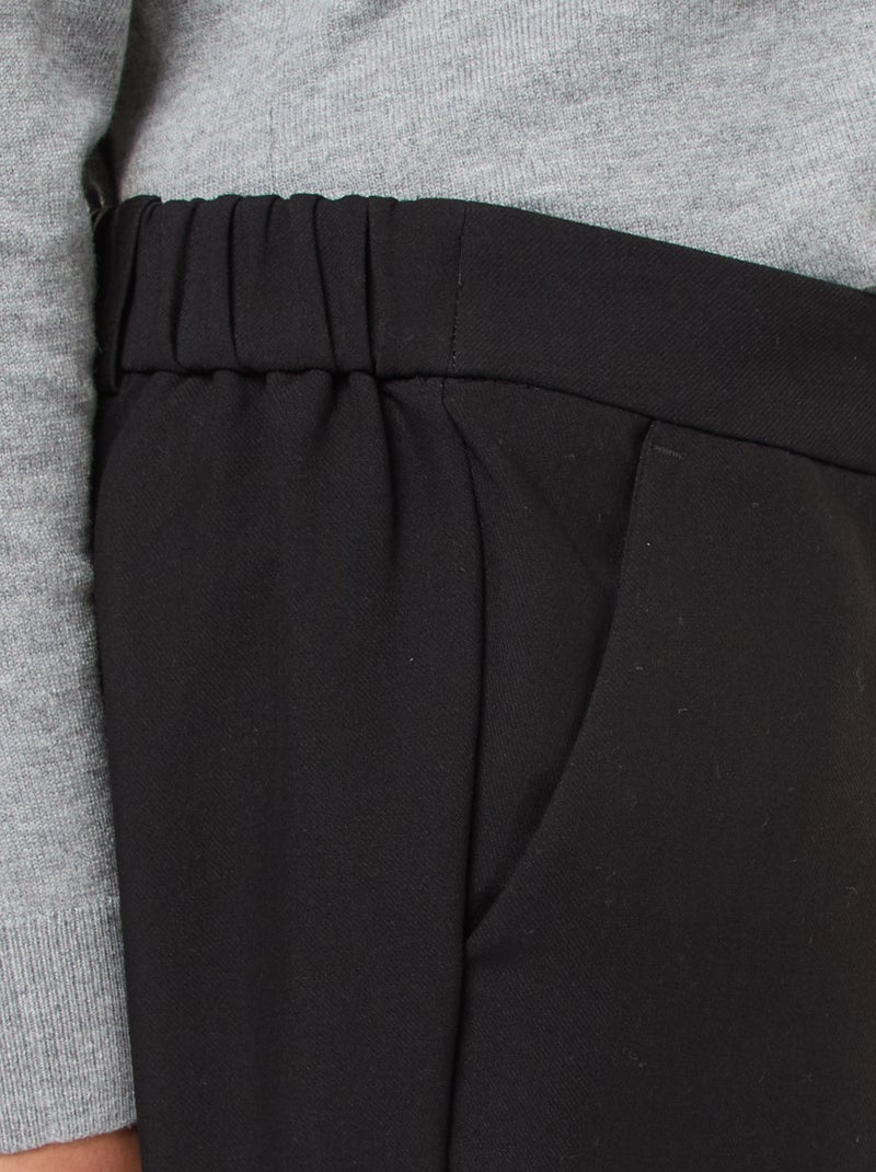 Pantalon cigarette Noir - Kiabi