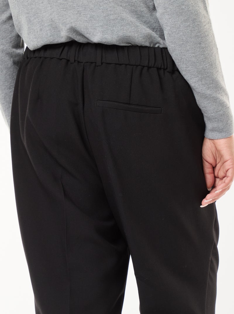 Pantalon cigarette Noir - Kiabi