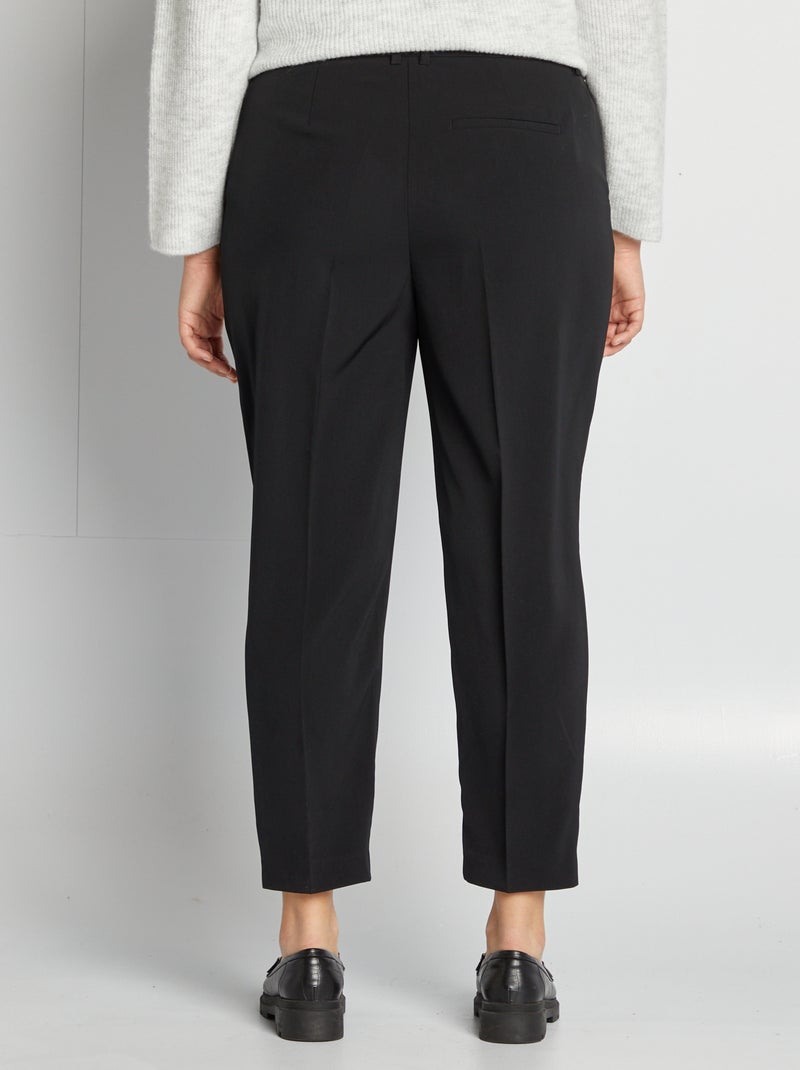 Pantalon cigarette noir - Kiabi