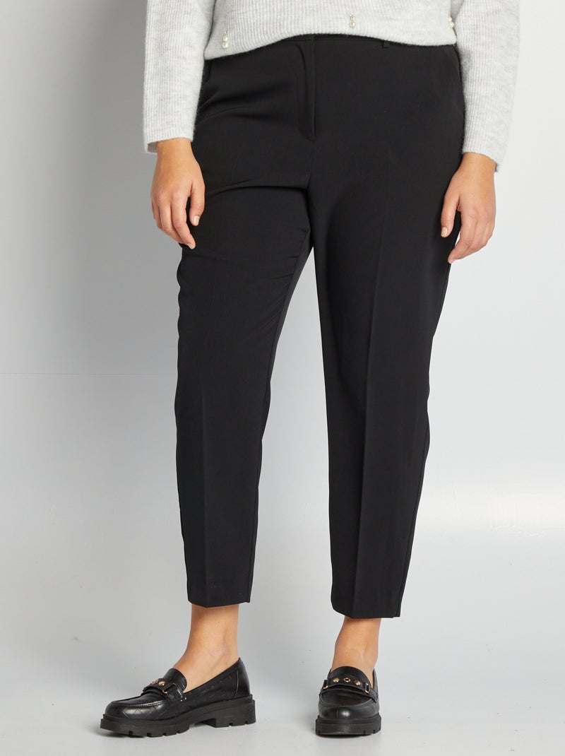 Pantalon cigarette noir - Kiabi