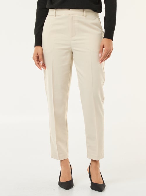 Pantalon cigarette pour femme uni - Kiabi Pantalon cigarette pour femme uni - Kiabi