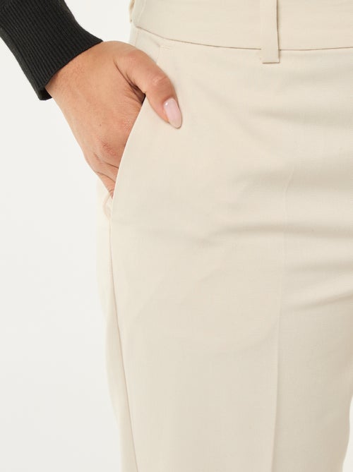 Pantalon cigarette pour femme uni - Kiabi Pantalon cigarette pour femme uni - Kiabi