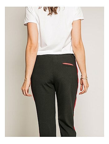 Pantalon cigarette slim bandes côtés EDMEE