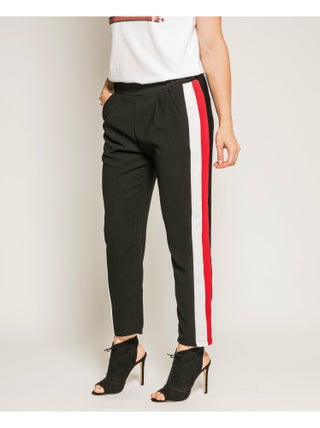 Pantalon cigarette slim bandes côtés EDMEE