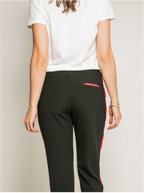 Pantalon cigarette slim bandes côtés EDMEE - Kiabi