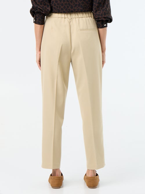 Pantalon cigarette uni avec 2 poches - Kiabi Pantalon cigarette uni avec 2 poches - Kiabi