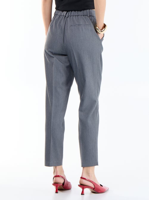 Pantalon cigarette uni avec 2 poches - Kiabi Pantalon cigarette uni avec 2 poches - Kiabi