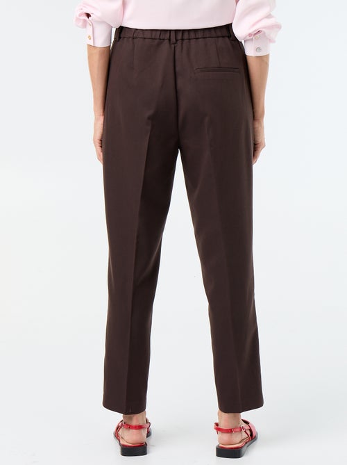 Pantalon cigarette uni avec 2 poches - Kiabi Pantalon cigarette uni avec 2 poches - Kiabi