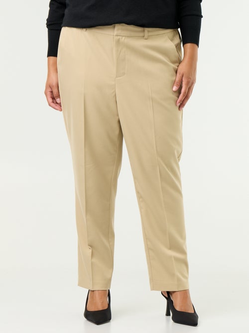 Pantalon cigarette uni - Kiabi Pantalon cigarette uni - Kiabi