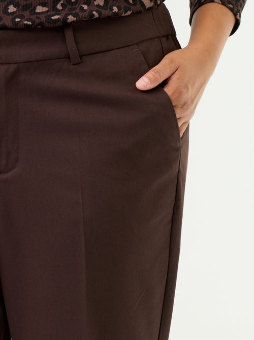 Pantalon cigarette uni - Kiabi Pantalon cigarette uni - Kiabi