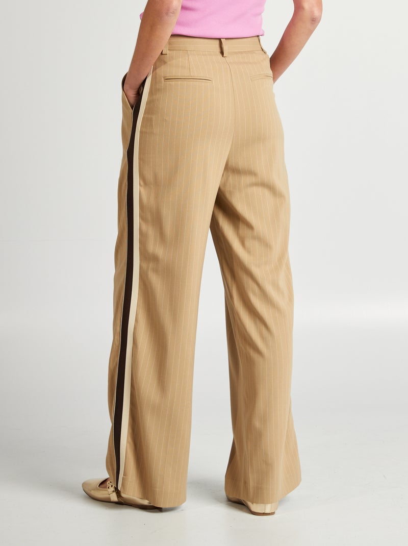 Pantalon city large Beige - Kiabi