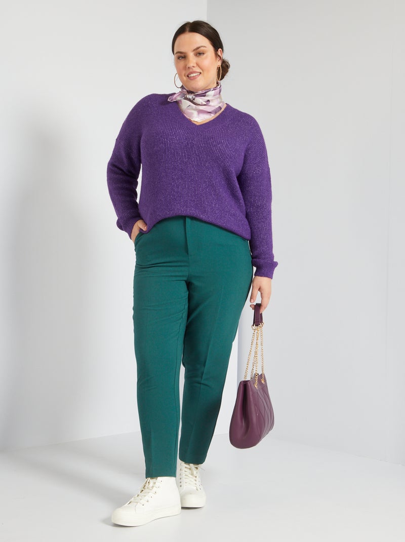 Pantalon city Vert sapin - Kiabi