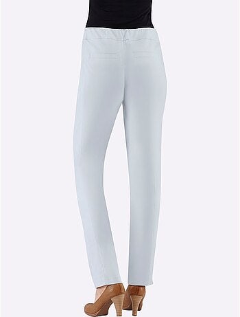 Pantalon uni à ceinture élastique et effet affinant - Taille standard - Witt