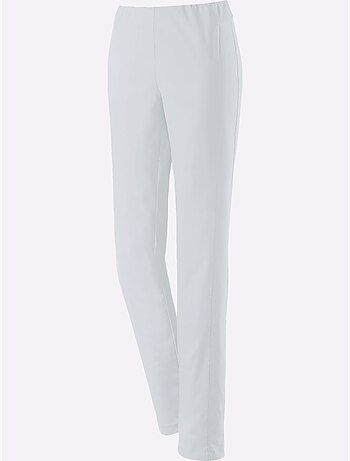 Pantalon uni à ceinture élastique et effet affinant - Taille standard - Witt
