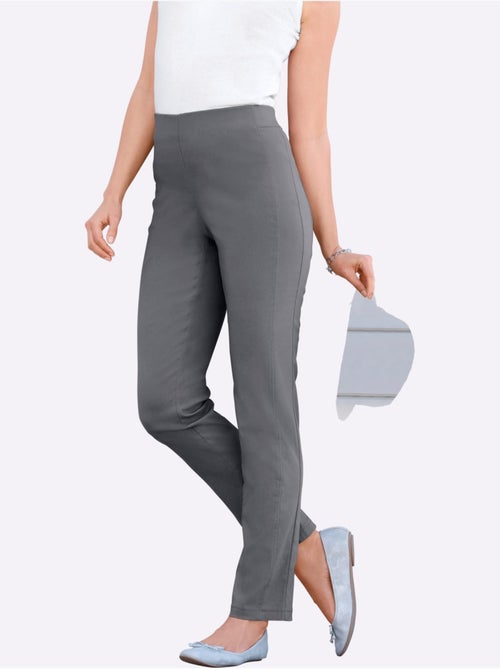 Pantalon classique uni extensible et liberté de mouvement - Taille courte - Witt - Kiabi