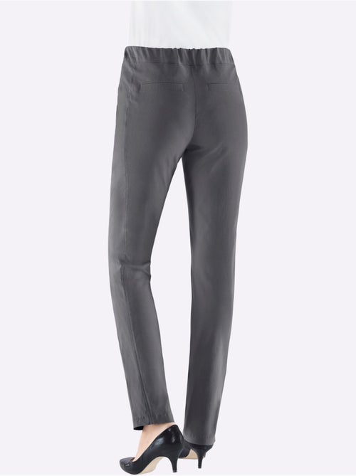 Pantalon classique uni extensible et liberté de mouvement - Taille courte - Witt - Kiabi