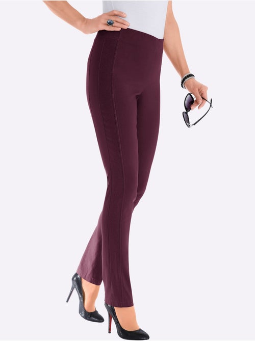 Pantalon classique uni extensible et liberté de mouvement - Taille courte - Witt - Kiabi