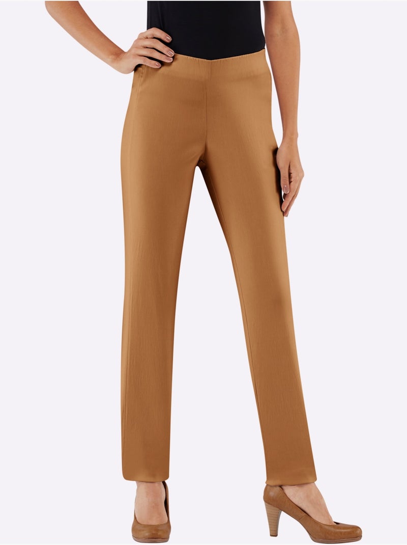 Pantalon classique uni extensible et liberté de mouvement - Taille extra courte - Witt Ambre - Kiabi