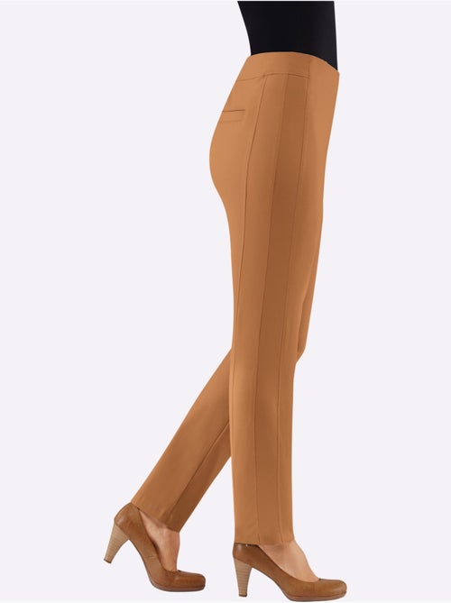Pantalon classique uni extensible et liberté de mouvement - Taille extra courte - Witt - Kiabi