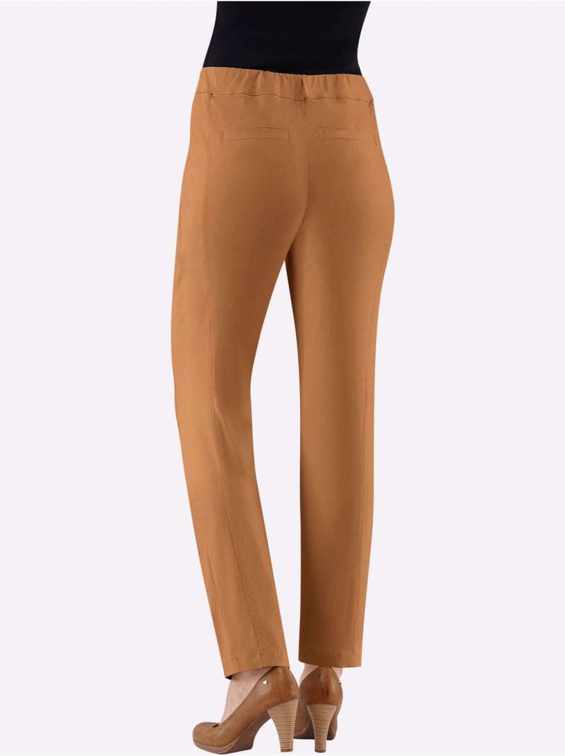 Pantalon classique uni extensible et liberté de mouvement - Taille extra courte - Witt Ambre - Kiabi