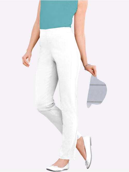 Pantalon classique uni extensible et liberté de mouvement - Taille extra courte - Witt - Kiabi