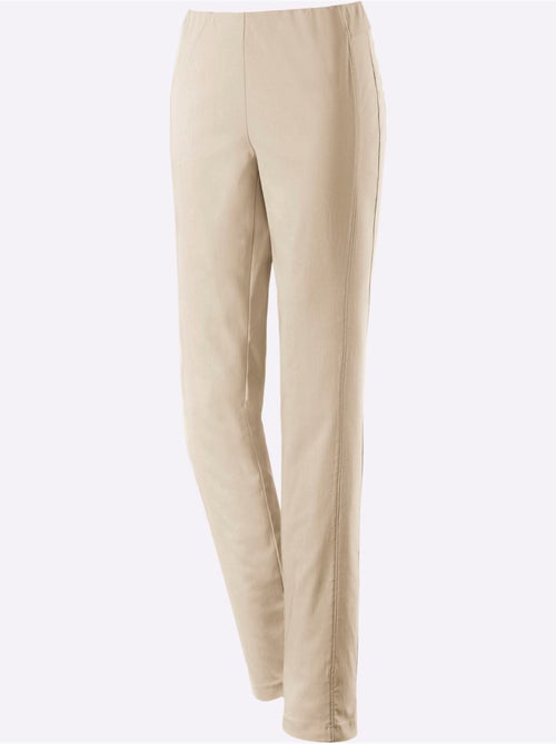 Pantalon classique uni extensible et liberté de mouvement - Taille extra courte - Witt - Kiabi