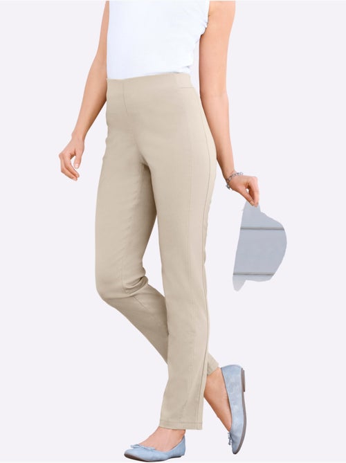Pantalon classique uni extensible et liberté de mouvement - Taille extra courte - Witt - Kiabi
