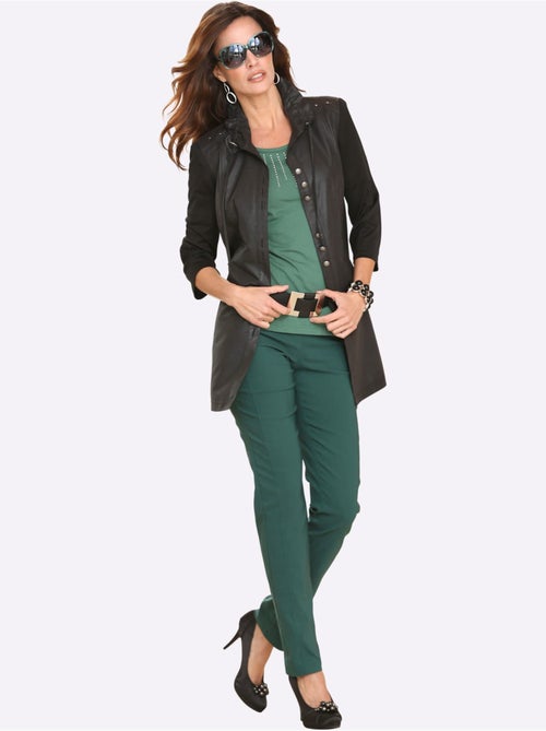 Pantalon classique uni extensible et liberté de mouvement - Taille extra courte - Witt - Kiabi