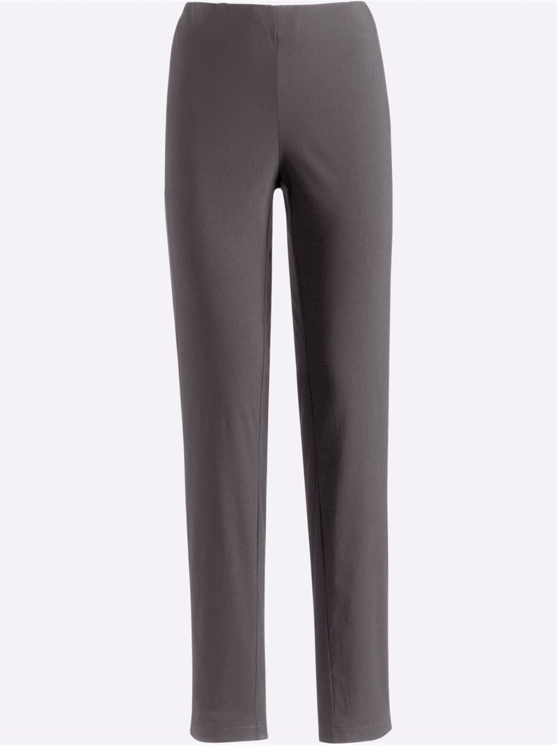 Pantalon classique uni extensible et liberté de mouvement - Taille standard - Witt Gris - Kiabi